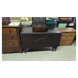Antique Drop Leaf Table 44 In Long