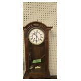 Vintage Wall Regulator Clock 32 In With Key And