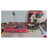 Classic Rail Toy Train And Animated Santa Claus