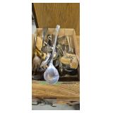 Box Of Silver Plated Flatware With A Few Pieces