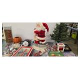 Christmas Decorations And Books As Shown
