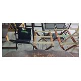 Pair Of Suitcase Stands And Black Folding
