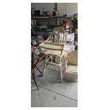 Vintage Wooden High Chair