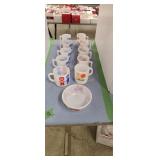 Vintage Ranger Joe Coffee Mugs And Bowl
