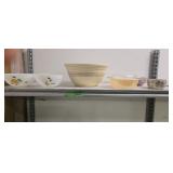 Lot Of Vintage Mixing Bowls Various Sizes Large
