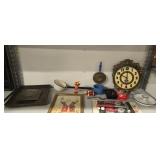Vintage Kitchen Items Clock Etc
