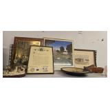 Framed Prince Wooden Shoe Figure Etc