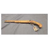 Vintage Black Powder 6.5 Caliber Pistol No