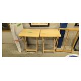 Two Folding Tables Folding Drying Rack Small Rug
