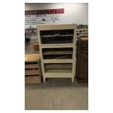 Three Section Metal Barrister Bookcase 33 X58