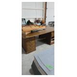 Large Wooden Office Desk