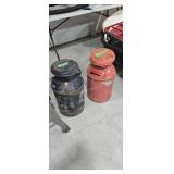 Pair Of Metal Milk Cans