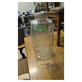 Large glass mason jar 18 in tall nine inch