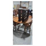 Maple Dining Room Table With Two Chairs
