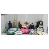 Clock Cat Figure Cookie Jars Telephone Etc