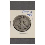 1917 - D Obverse Walking Liberty Half Dollar