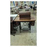 Antique Oak Sewing Machine Cabinet No Machine