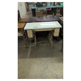 Porcelain Top Sewing Machine Table