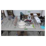 Crystal Glassware Compote Canister Set Crock-pot