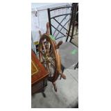 Wooden Ships Wheel 35 In