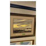 Large Wildlife Print Ducks On The Marsh By