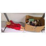 Beanie Babies And Vintage Doll