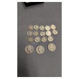 Lot of silver coins $2.15 face value 90% silver