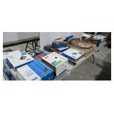 Lot of sanding belts and grinding wheels etc
