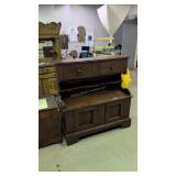 Antique Step Back Jelly Cabinets 47 In Long