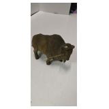 Wooden Carved Buffalo 7-in Long Leg Has Been