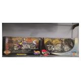Pair Of Hot Wheels Harley-davidson Motorcycles
