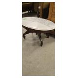 Oval Marble Top Tables 33 In Long 17 In High
