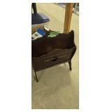 Vintage Wooden Magazine Stand