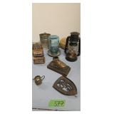 Vintage Lantern Chicken Feeder Flour Sifter Boy