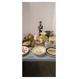 Lamp Shade Figures Picture Plates Etc