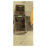 Pair Of Vintage Wooden Advertising Shipping Crates