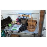 Longaberger Baskets Bread Box Dishes Rugs Etc