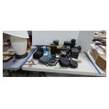 Vintage cameras and lenses as shown