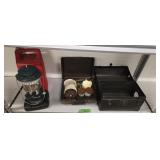 Coleman Camp Lantern Metal Box Picnic Set