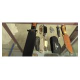 Hunting Knives And Pen Knives As Shown