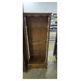 Glass Open Front Display Cabinet 55 In Tall