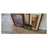 Three Framed Prints As Shown