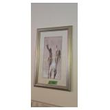 Framed Print Artist Signs 16 X27