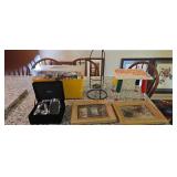 Items On Bar Sewing Box Candle Holders Picture