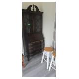 Vintage Ball And Claw Foot Secretary Desk 32 In