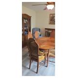 Eight Piece Oak Dining Room Suit By Stanley