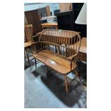 Vintage Ethan Allen Gossip Bench 54 In Long