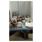 Christmas Items Decorations Cups Saucers Etc