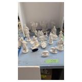 Ceramic Nativity Scene Figures As Shown