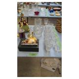 American Fostoria Figures Brass Candlesticks Etc